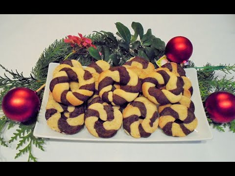 Weihnachtsplätzchen/Schwarz weiss Gebäck/Christmas Cookies/Plätzchen Rezept/Weihnachtsgebäck/Cookies