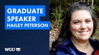 Graduate Speaker Hailey Peterson, Leavitt School of Health - WGU 2025 Atlanta Commencement