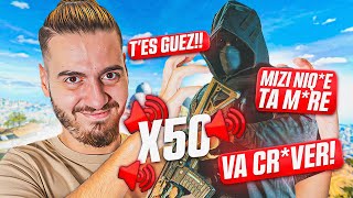 UN FR M'INSULTE DE 50 FAÇONS, 50 FOIS EN DEATH COMMS