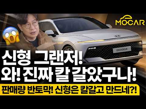 신형 그랜저 주행 장면 목격...램프가 이렇게 생겼어? 플레오스로 업그레이드!
