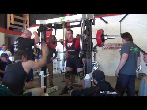 Dan Sienkiel - Squat Attempt 1 - 245kg (w) @ 117.4kg - 2013 Wild West Shootout