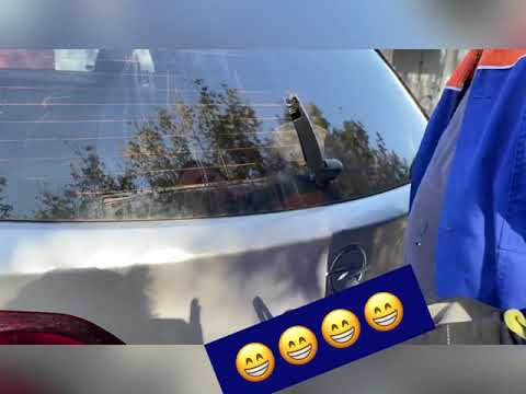 Opel astra K ST 2017 rear wiper replacement.