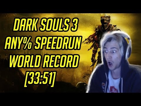 XQC Reacts to Dark Souls 3 Any% Speedrun World Record [33:51] by Nemz38