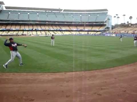Dodgers vs Braves pre game 2011
