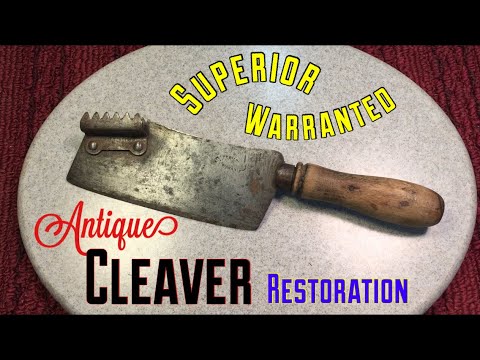 Antique Supreme Cleaver and Meat Tenderer Restoration