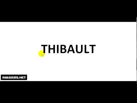 How To Pronounce French First Name # THIBAULT