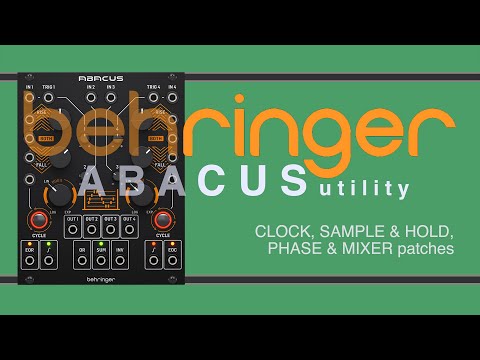 Behringer ABACUS -  Clock, Sample&Hold, Phase & Mixer PATCHES #abacus #patches #behringer
