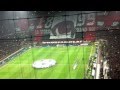 AC Milan - FC Barcelona Champions league anthem on San Siro