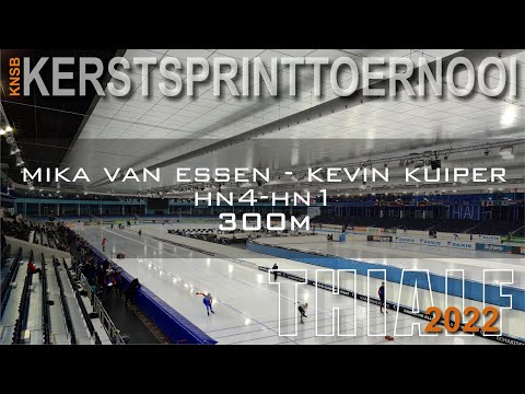 Mika van Essen - Kevin Kuiper 300m Kerstsprinttoernooi Thialf 2022