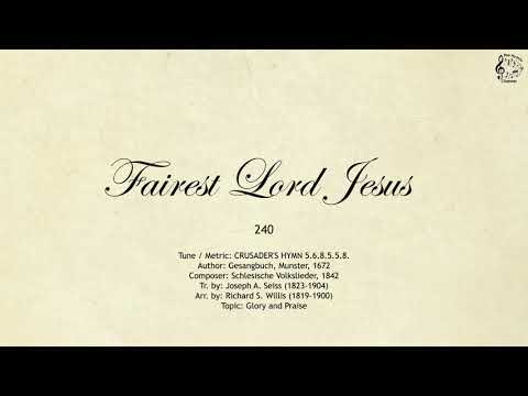 240 Fairest Lord Jesus || SDA Hymnal || The Hymns Channel