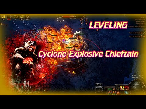 POE 3.20 Leveling Cyclone Explosive Chieftain Build Guide