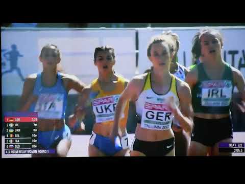 EK 2021 U20 - Tallinn - 4x400m Belgium
