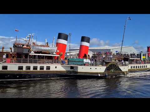 Paddle Steamer Waverley Cruise - Ayr Harbour to round Ailsa Craig, Ayrshire, Scotland