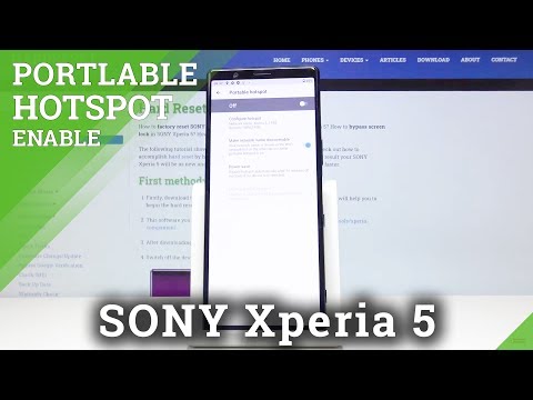 How to Activate Portable Hotspot in SONY Xperia 5 – Share Internet / Wi-Fi