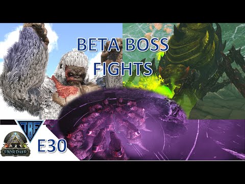 Megatherium Army versus the Beta Bosses! #30 Ark Survival Evolved - Fjordur Map Playthrough!
