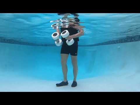 Sportneer Aquatic Exercise Equipment Water Aerobics Combo Set Includes High Density Water Weights Dumbbell Aqua Belt Foam Cuffs for Pool Exercise Aquatic Therapy Pool Fitness video review thumbnail