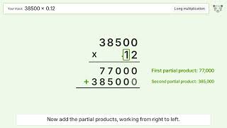 Download lagu 38500 x 0.12 Long Multiplication - Step-by-Step mp3 Download lagu 38500 x 0.12 Long Multiplication - Step-by-Step mp3