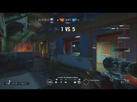 R6S - 2017/12/05: Ridiculous 1v5 Ace Clutch with Echo