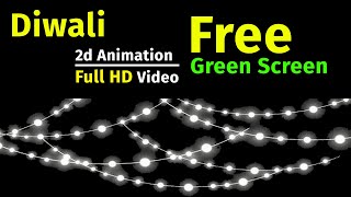 Diwali Lights Animation free Green Screen I Latest