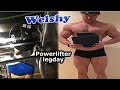 Powerlifting training 30 inch quads & 390lb squats