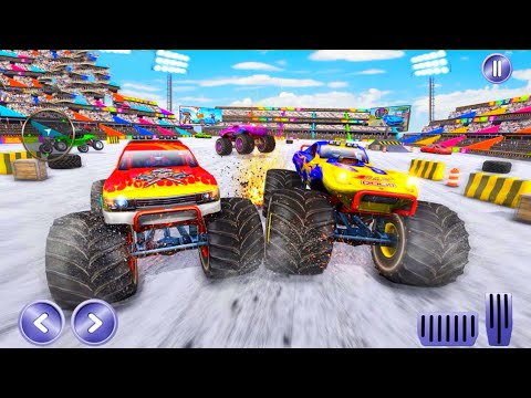 Monster Trucks Derby Demolition Crash Stunt Simulator - Android IOS Gameplay.