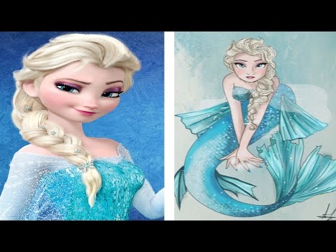 Si Las Princesas De Disney Fueran Sirenas