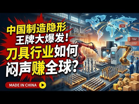 中国制造隐形王牌大爆发！刀具行业如何闷声赚全球？China's Hidden Champion: The Explosive Rise of Cutting Tools!