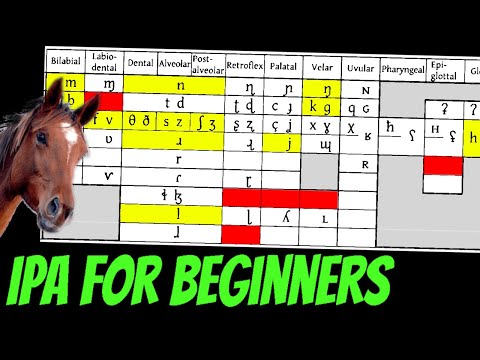 Conlanging 101- Basics of the IPA