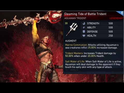 Level 30 Legendary Gear Aquaman is much Stronger than before! Injustice 2 Online Gameplay