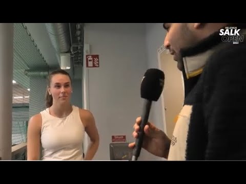Tilda Larsson: ”Skönt att spela utan nätserve” - Salk Open 2023