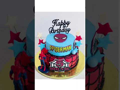 #shorts #youtubeshorts #viralvideo #viralshort #spiderman #birthday #cake#theme 🕸️🎂🕸️#happy ♥️♥️