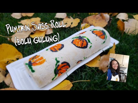Pumpkin Swiss Roll (Japanese Cake Roll)