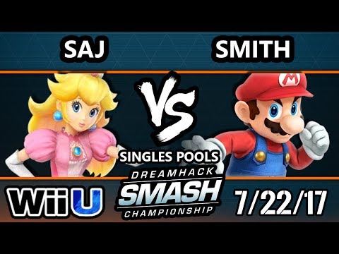 DHATL17 Smash 4 -TA | Saj (Peach) Vs. Smith (Mario) - WiiU Singles Pools - Smash Wii U