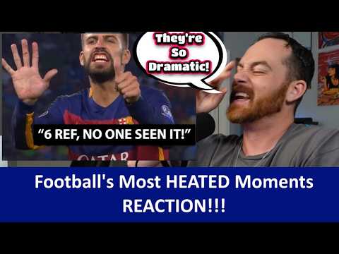 American Reacts Football's Most Heated Moments - 0% Chill, 100% Angry REACTION