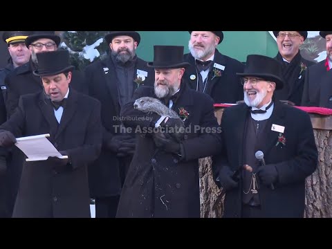 Punxsutawney Phil is said to have seen his shadow, predicting 6 more weeks of winter weather