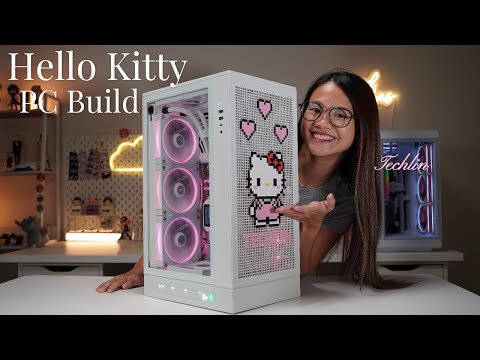 Custom Hello Kitty PC Build Using the DeepCool CH270 Pixel Case!
