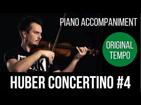 Adolf Huber Concertino in G Major No. 4, Op. 8 | Piano Accompaniment