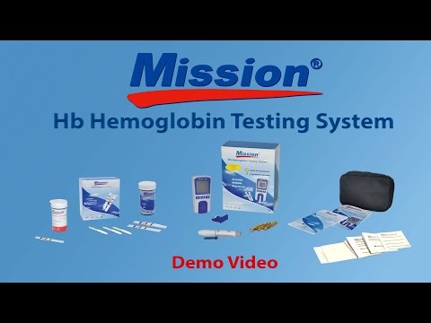 Hemoglobin meter with 10 strips acon mission by eye vision e...