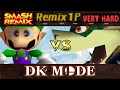 Smash Remix Classic Mode Remix 1P Gameplay With Luigi DK MODE