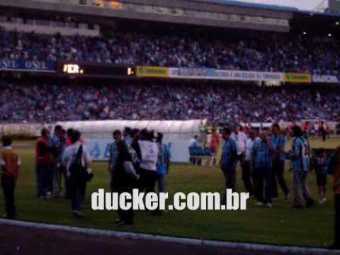 Grêmio 2 x 1 Coritiba - Ex-jogadores durante o intervalo