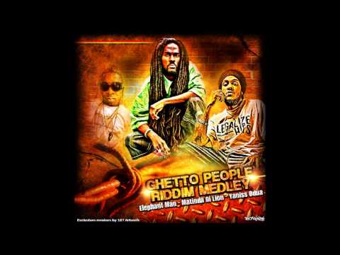 Yaniss Odua, Matinda Di Lion & Elephant Man - Ghetto People Riddim Medley - Remix by 187 Artwork