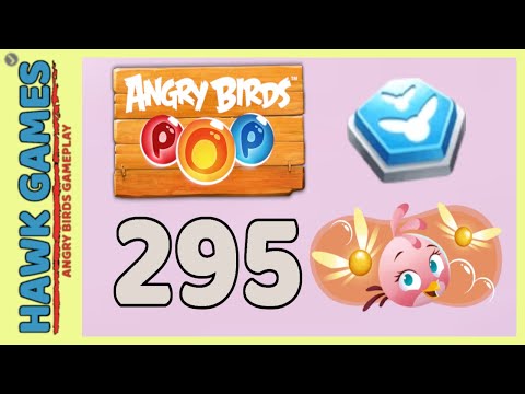 Angry Birds Stella POP Bubble Shooter Level 295 - Walkthrough, No Boosters