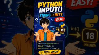 Python mein 10 + 20 = 1020 kyun? 😱 input() Explained!