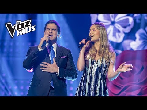 Laura Tobón se atrevió y cantó al lado de Alejandro Palacio | La Voz Kids Colombia 2018