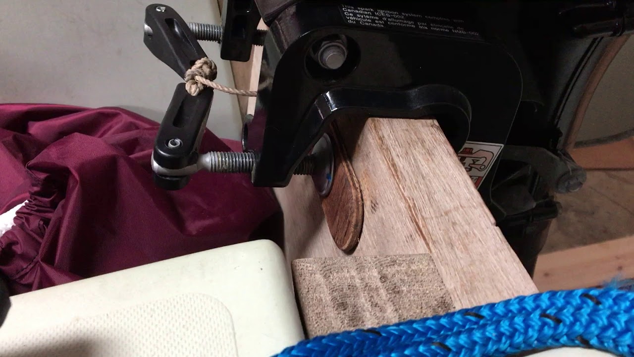 1980 Drascombe Lugger ONKAHYE 12 Jan 18 Motor Mount Shims