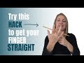 FINGER EXTENSION Exercise: Hand Therapy HACK to get your finger STRAIGHT!