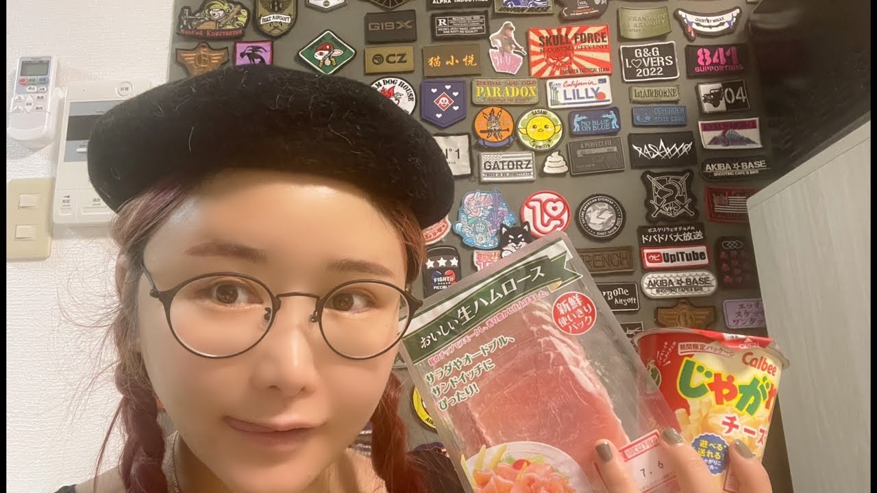 じゃがりこ生春巻きがうまうま生配信♡