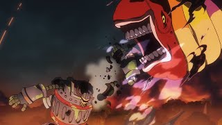 Joy Boy’s giant reveals its power to Luffy. (english sub)