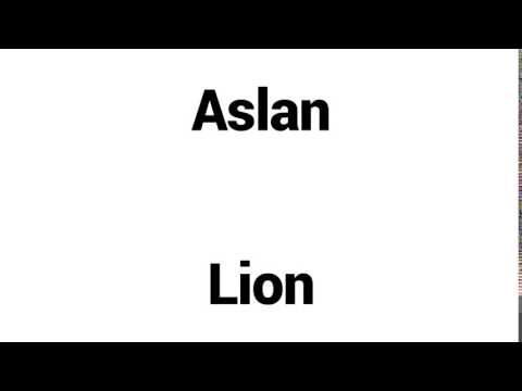 How to Pronounce Aslan! - Middle Eastern Names