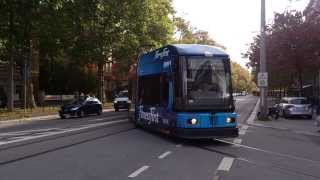 preview picture of video 'Straßenbahn am Fetscherplatz in Dresden'